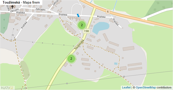 Toužimská - mapa firem