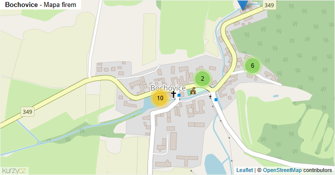 Bochovice - mapa firem
