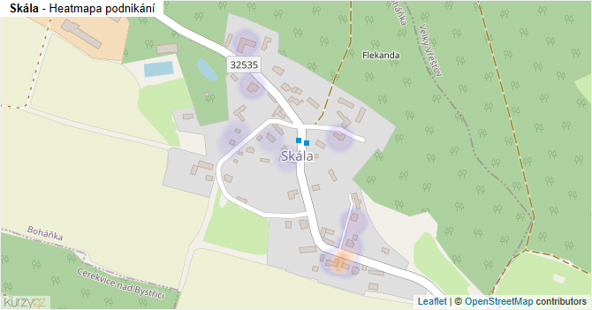 Skála - mapa podnikání