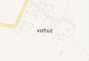 Votuz v obci Boháňka - mapa části obce