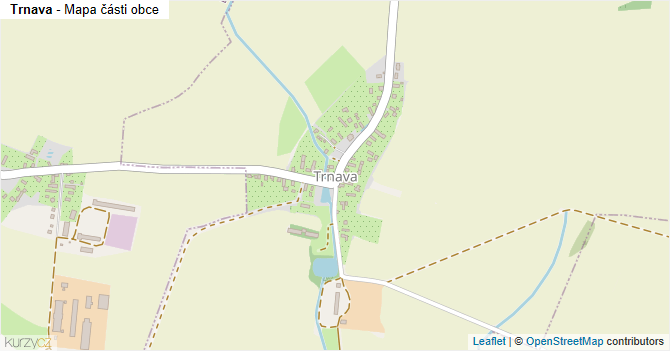Trnava - mapa části obce