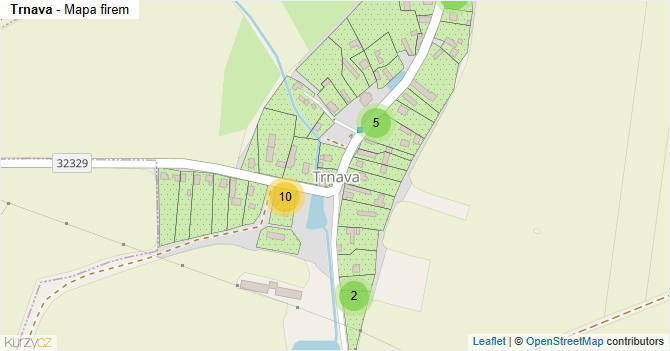 Trnava - mapa firem