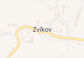 Zvíkov v obci Boharyně - mapa části obce