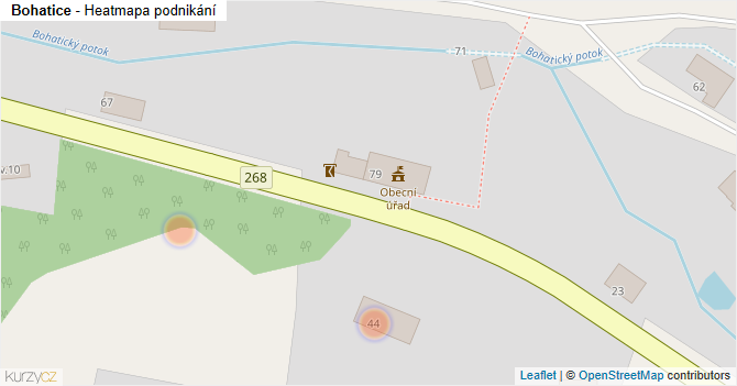 Bohatice - mapa podnikání
