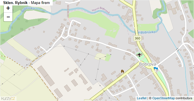 Sklen. Rybník - mapa firem