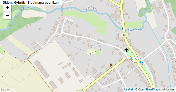 Sklen. Rybník - mapa podnikání