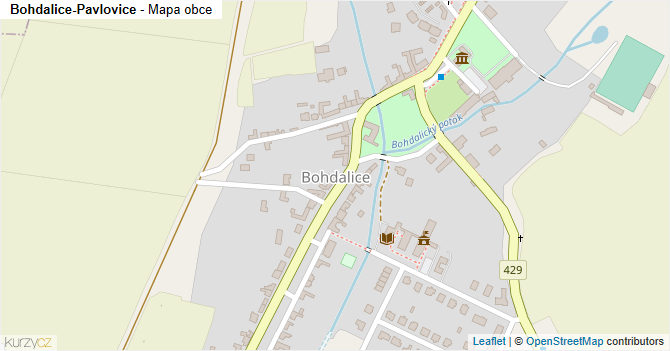 Bohdalice-Pavlovice - mapa obce