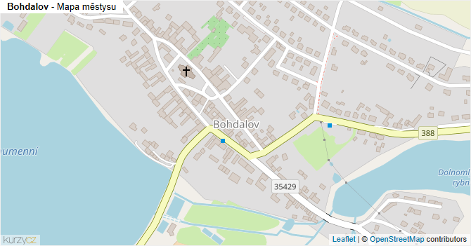 Bohdalov - mapa městysu