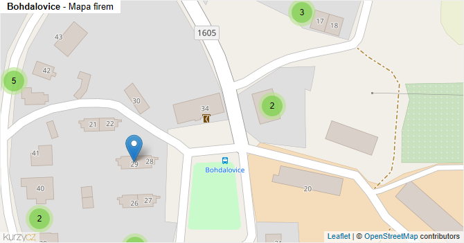 Bohdalovice - mapa firem