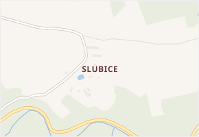 Slubice v obci Bohdalovice - mapa části obce