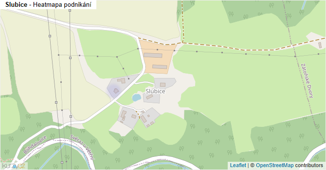 Slubice - mapa podnikání