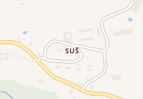 Suš v obci Bohdalovice - mapa části obce