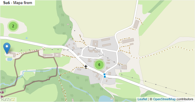 Suš - mapa firem