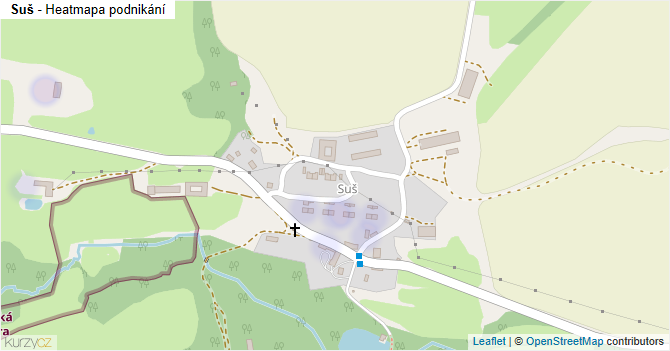 Suš - mapa podnikání