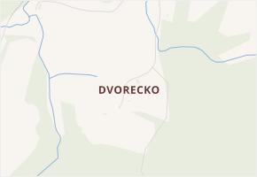 Dvorecko v obci Bohdaneč - mapa části obce