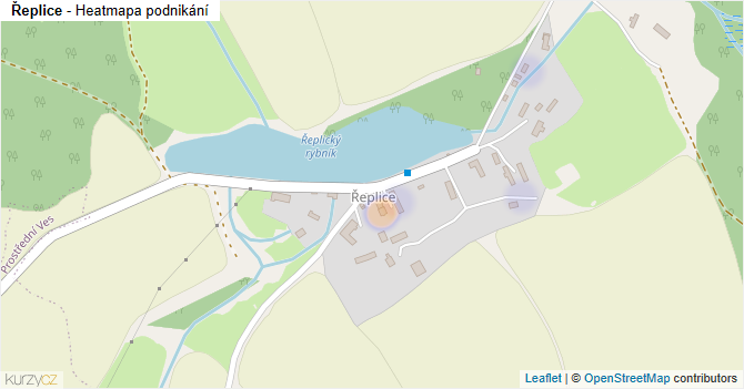 Řeplice - mapa podnikání