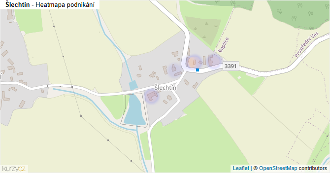 Šlechtín - mapa podnikání
