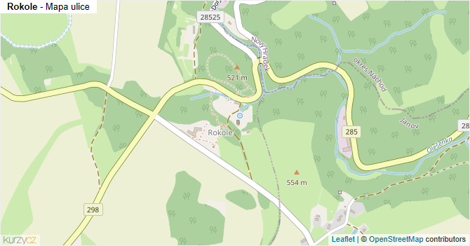 Rokole - mapa ulice