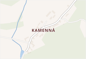Kamenná v obci Bohostice - mapa části obce