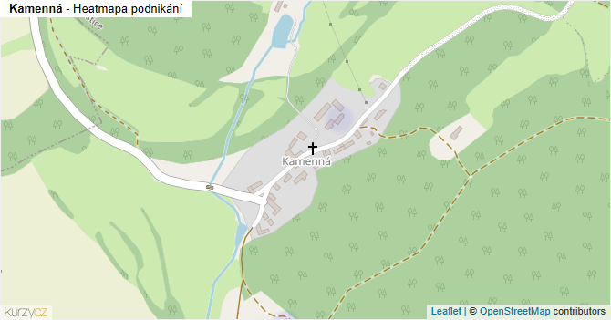 Kamenná - mapa podnikání