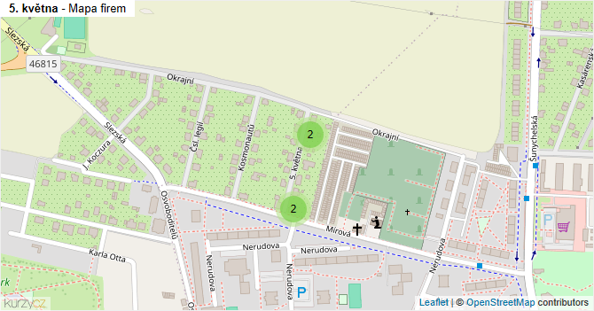5. května - mapa firem