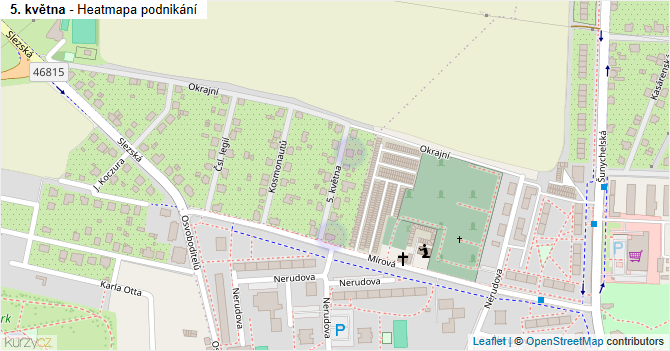 5. května - mapa podnikání