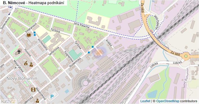 B. Němcové - mapa podnikání