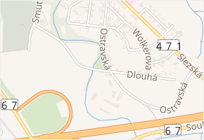 Dlouhá v obci Bohumín - mapa ulice