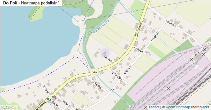 Do Polí - mapa podnikání