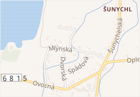 Dvorská v obci Bohumín - mapa ulice