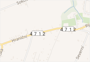 Hraniční v obci Bohumín - mapa ulice