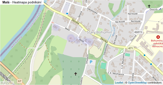 Malá - mapa podnikání