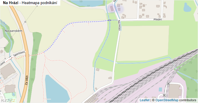 Na Hrázi - mapa podnikání