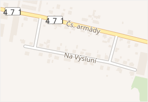 Na Výsluní v obci Bohumín - mapa ulice