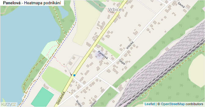 Panelová - mapa podnikání