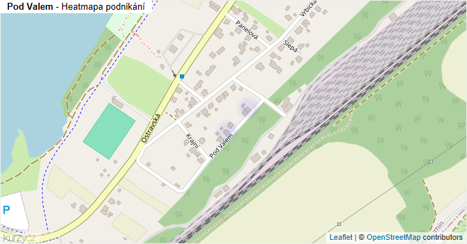 Pod Valem - mapa podnikání