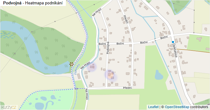 Podvojná - mapa podnikání