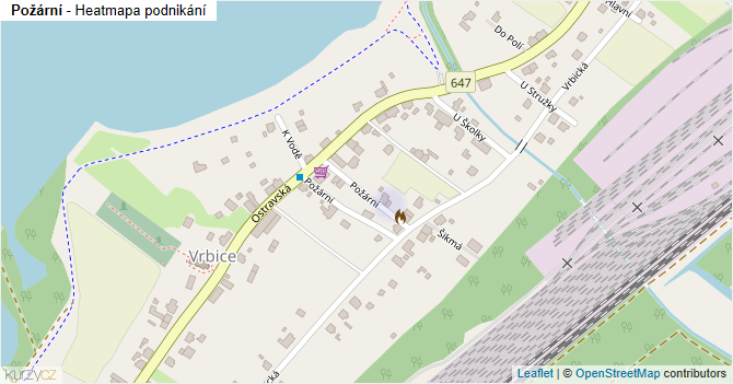 Požární - mapa podnikání