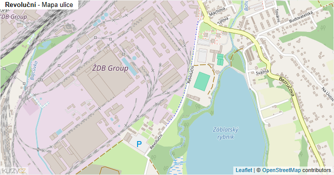 Revoluční - mapa ulice