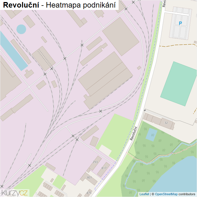 Mapa Revoluční - Firmy v ulici.