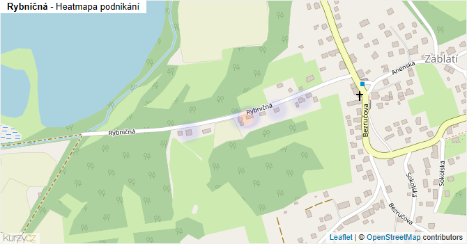 Rybničná - mapa podnikání