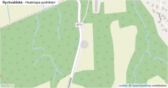Rychvaldská - mapa podnikání