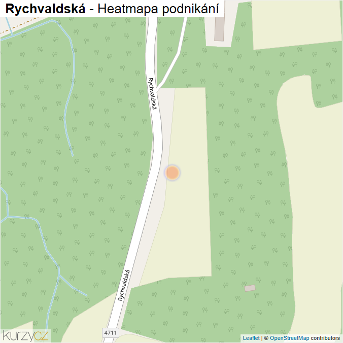 Mapa Rychvaldská - Firmy v ulici.