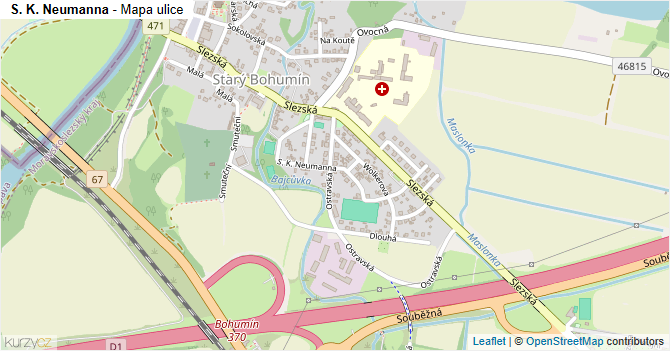 S. K. Neumanna - mapa ulice