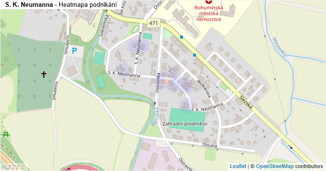 S. K. Neumanna - mapa podnikání