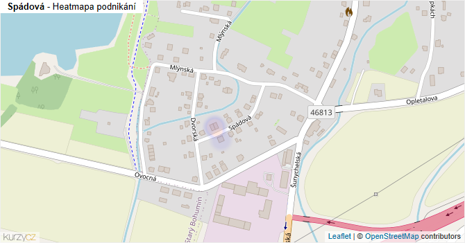 Spádová - mapa podnikání