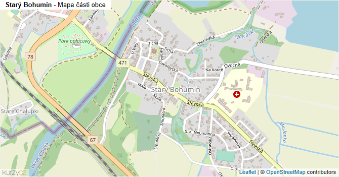 Starý Bohumín - mapa části obce