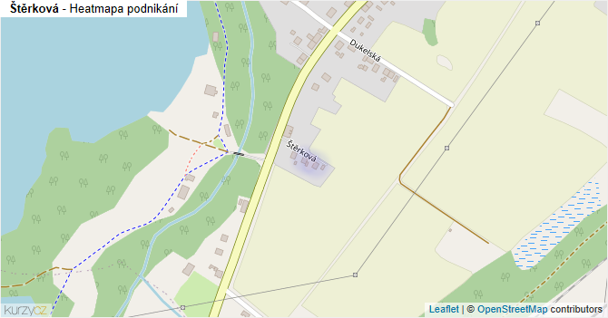 Štěrková - mapa podnikání