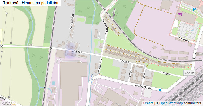 Trnková - mapa podnikání