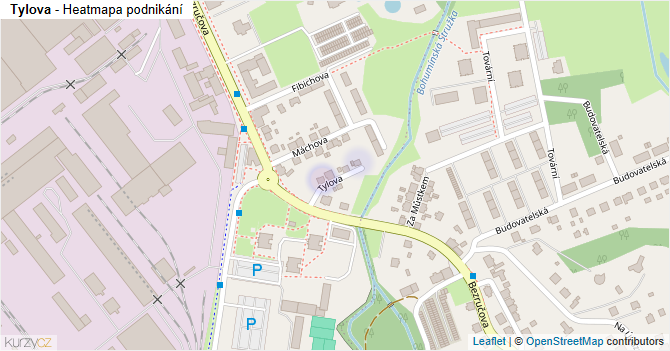 Tylova - mapa podnikání